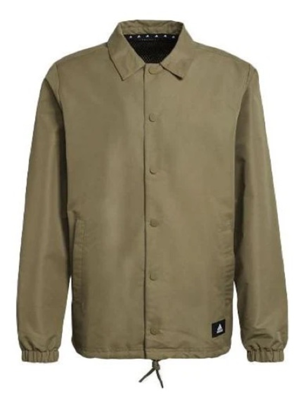 adidas Men's Olive Green Windbreaker Coach Jacket